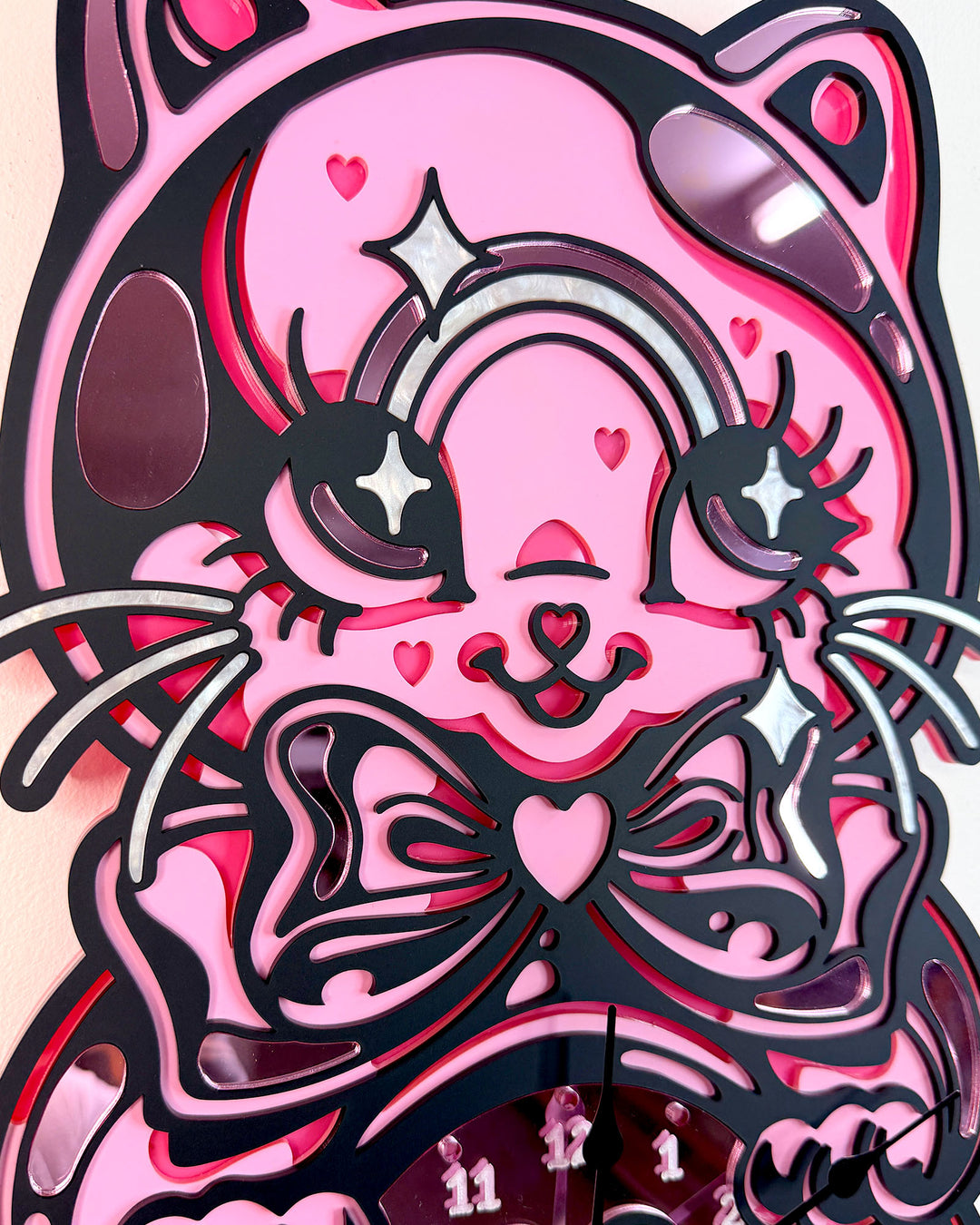 Kitty Clock 60cm/23.6"