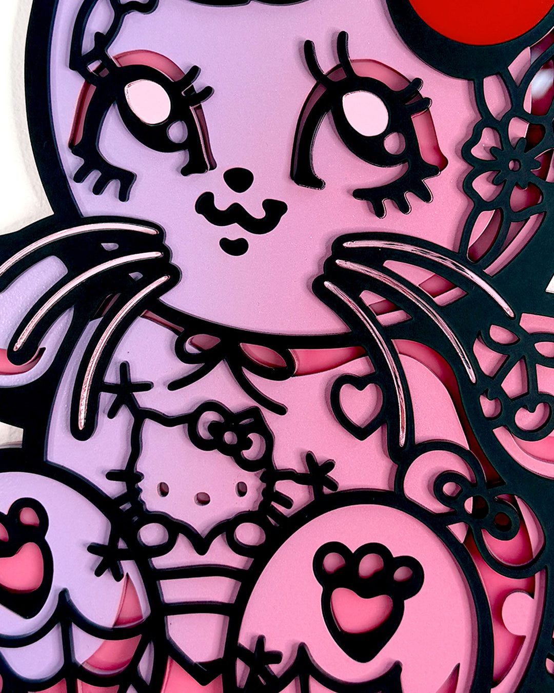 Kitty Charm 30cm/11.8" Painted 