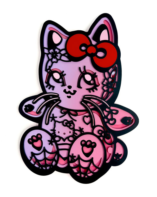 Kitty Charm 30cm/11.8" Painted 