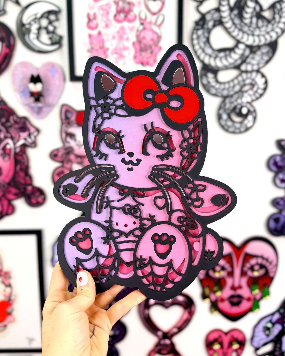 Kitty Charm 30cm/11.8" Painted #2