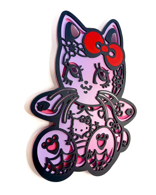 Kitty Charm 30cm/11.8" Painted 