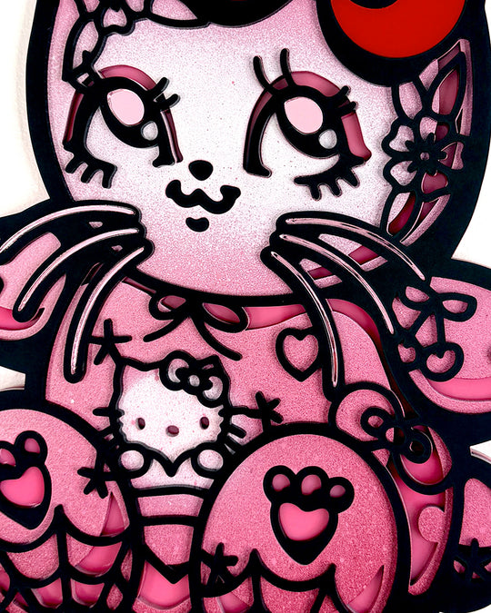 Kitty Charm 30cm/11.8" Painted 
