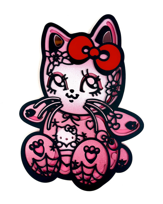 Kitty Charm 30cm/11.8" Painted 