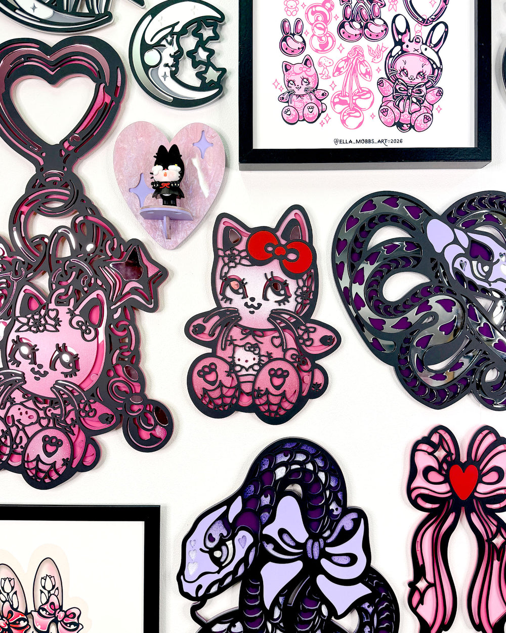 Kitty Charm 30cm/11.8" Painted #3