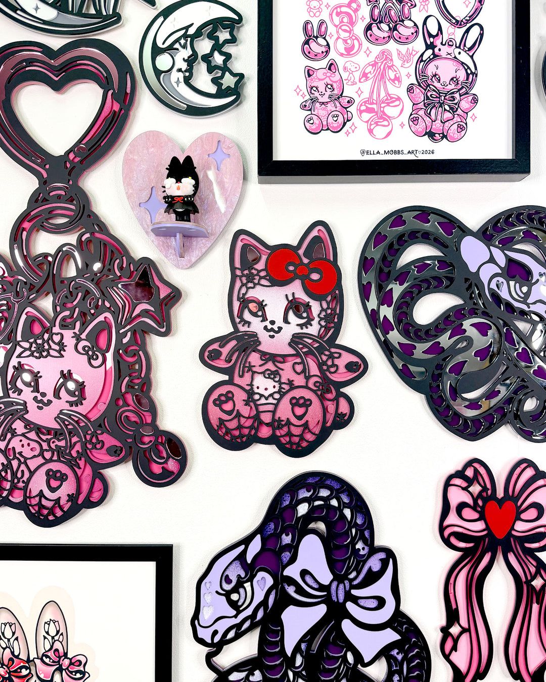 Kitty Charm 30cm/11.8" Painted 