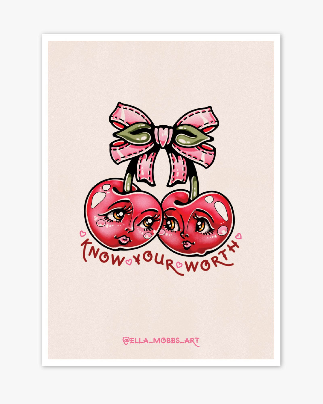 Know Your Worth Print - Ella Mobbs