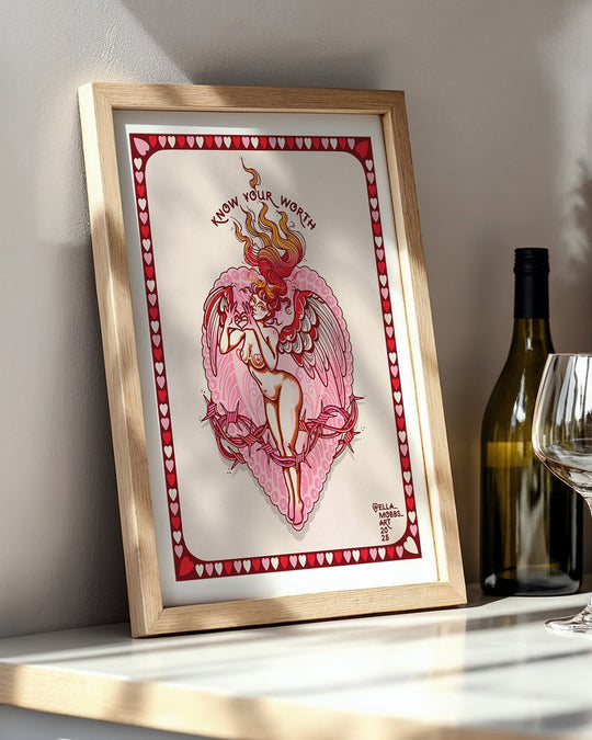 Know Your Worth Print - Ella Mobbs