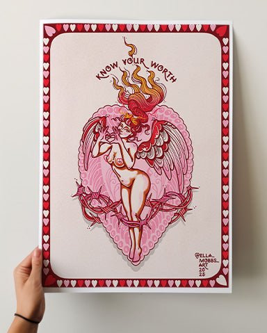 Know Your Worth Print - Ella Mobbs
