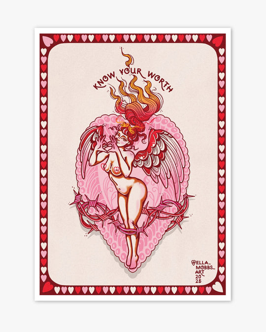 Know Your Worth Print - Ella Mobbs