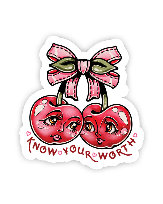Know Your Worth Sticker