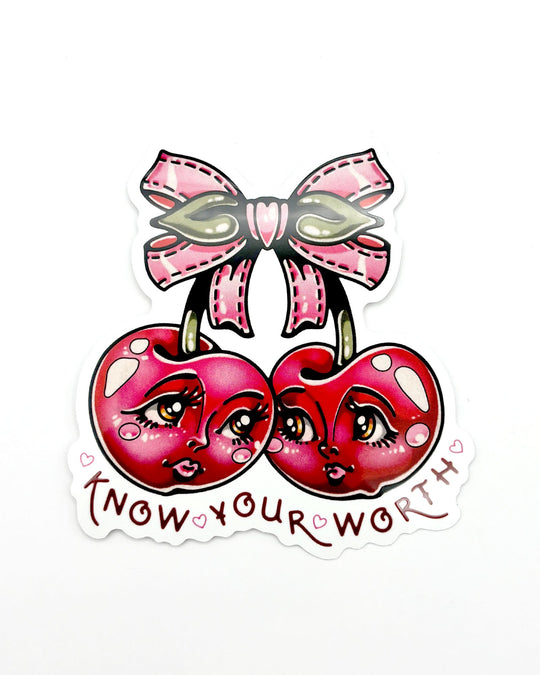 Know Your Worth Sticker - Ella Mobbs