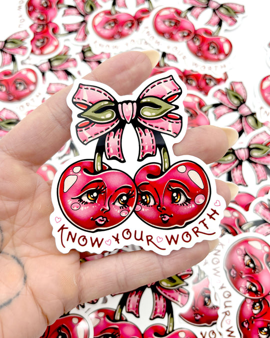 Know Your Worth Sticker