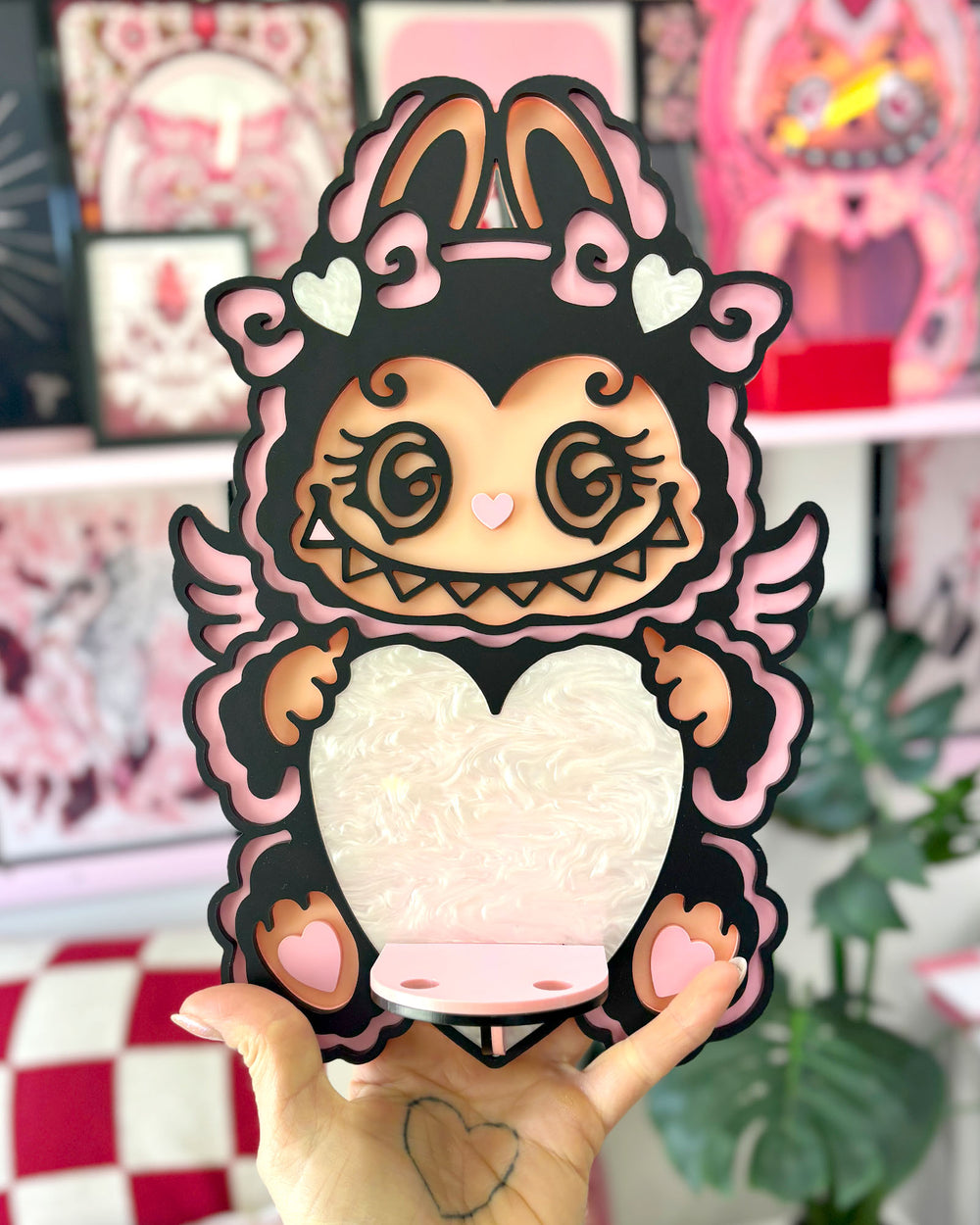 Small Labubu Shelf (Goth)