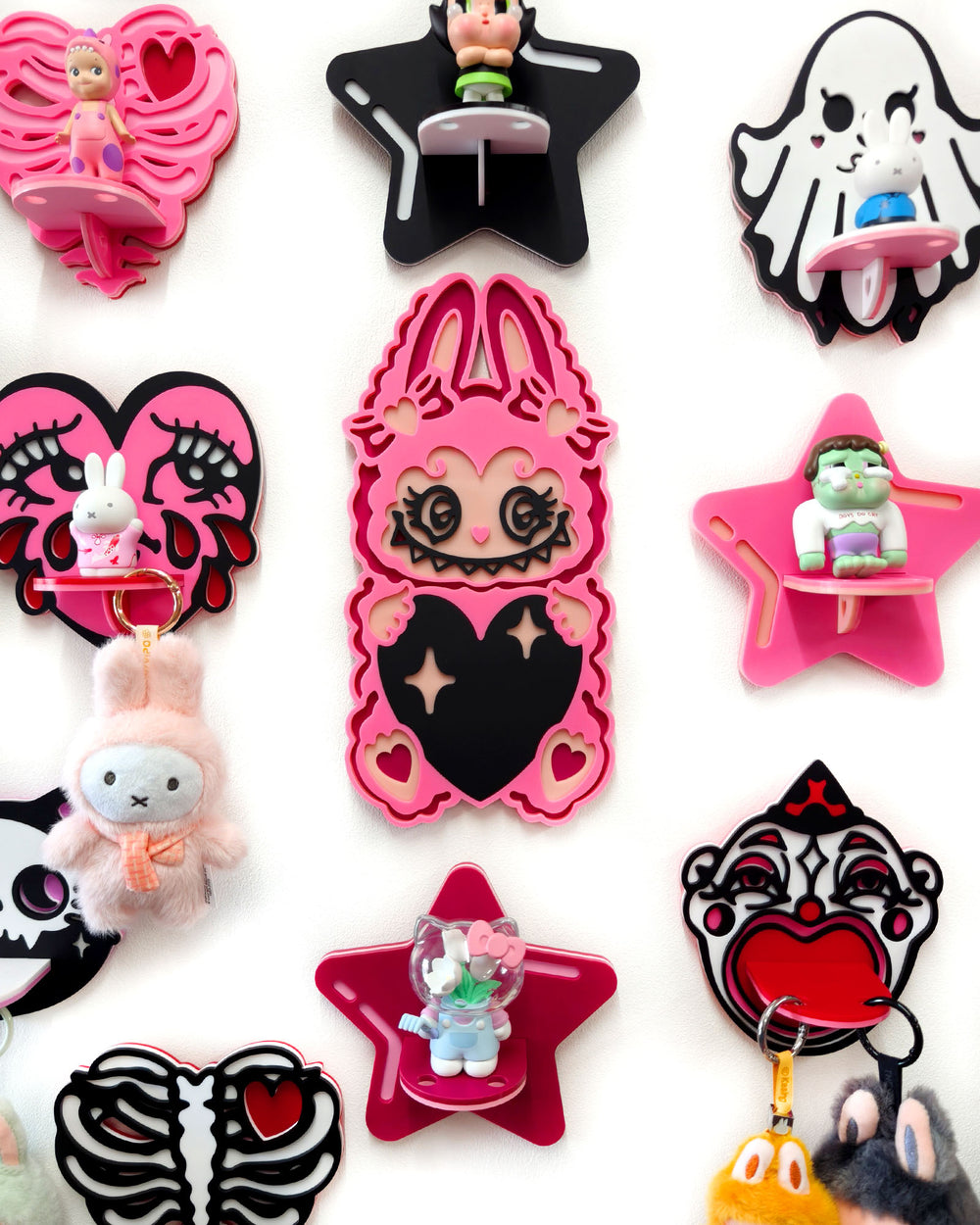 Heart Labubu Wall Hanging