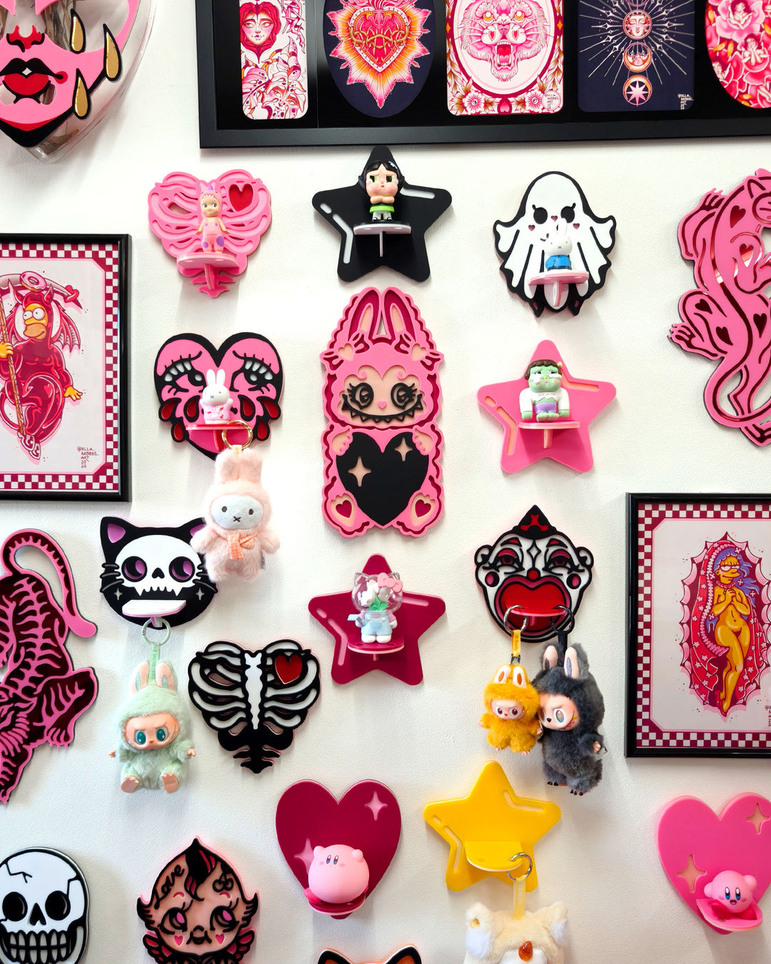 Heart Labubu Wall Hanging