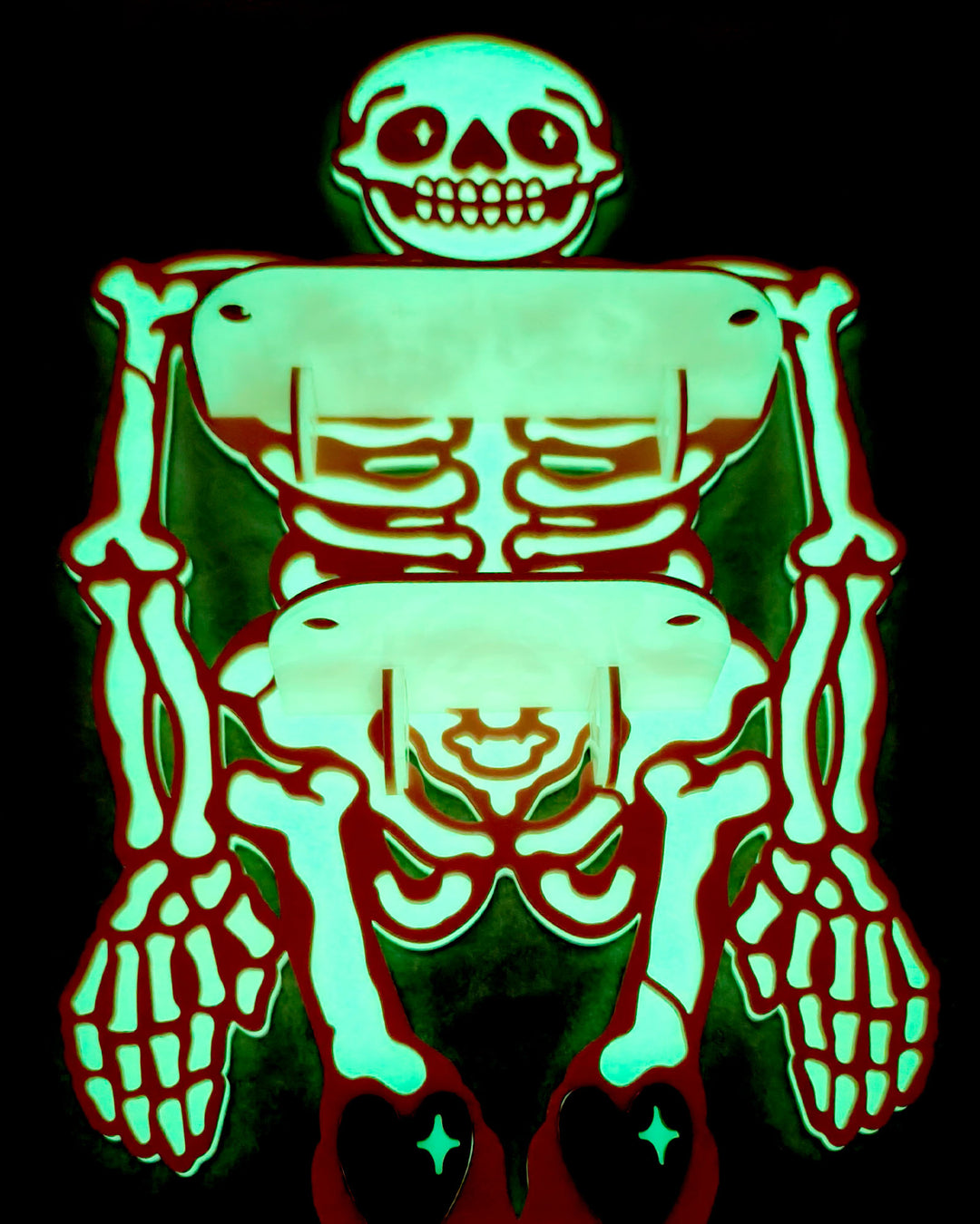 Skeleton Multi-Shelf (Glow in Dark)