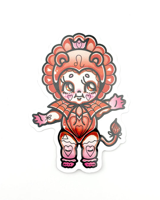 Leo Sticker - Ella Mobbs