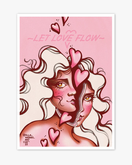 Let Love Flow Print - Ella Mobbs
