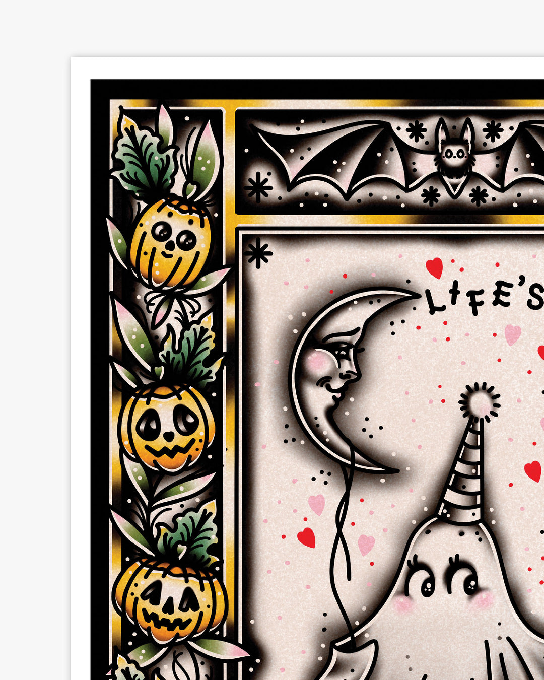 Life's A Party Ghost Print