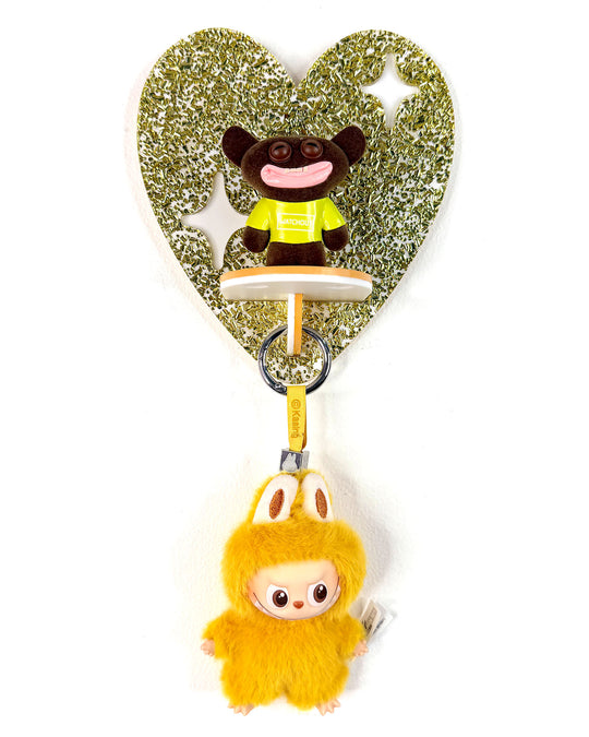 Heart Shelf (Gold Glitter)