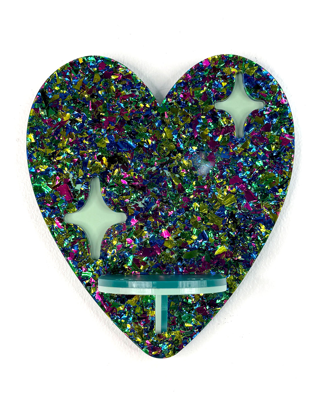 Heart Shelf (Green Chunky)