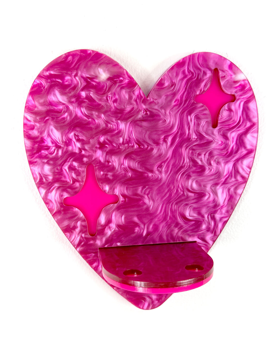 Heart Shelf (Pink Marble)