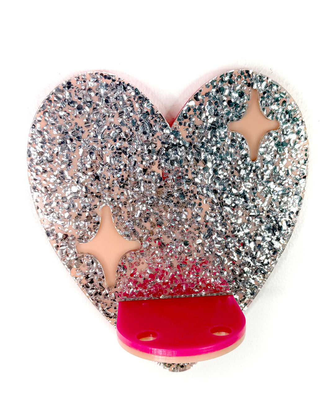 Heart Shelf (Silver Chunky)