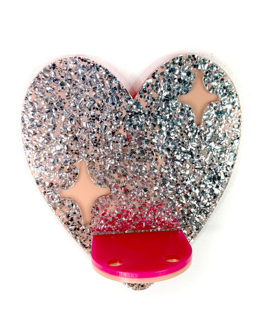 Heart Shelf (Silver Chunky)