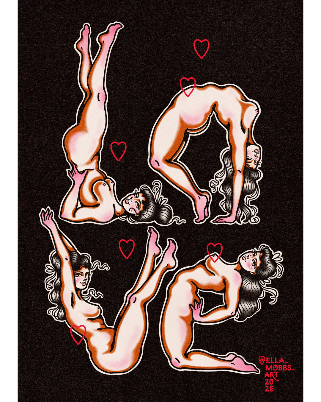Love Acro Ladies Print - EllaMobbs