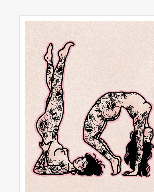 Love Acro Yoga Ladies Print