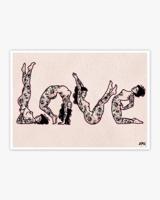 Love Acro Yoga Ladies Print - Ella Mobbs