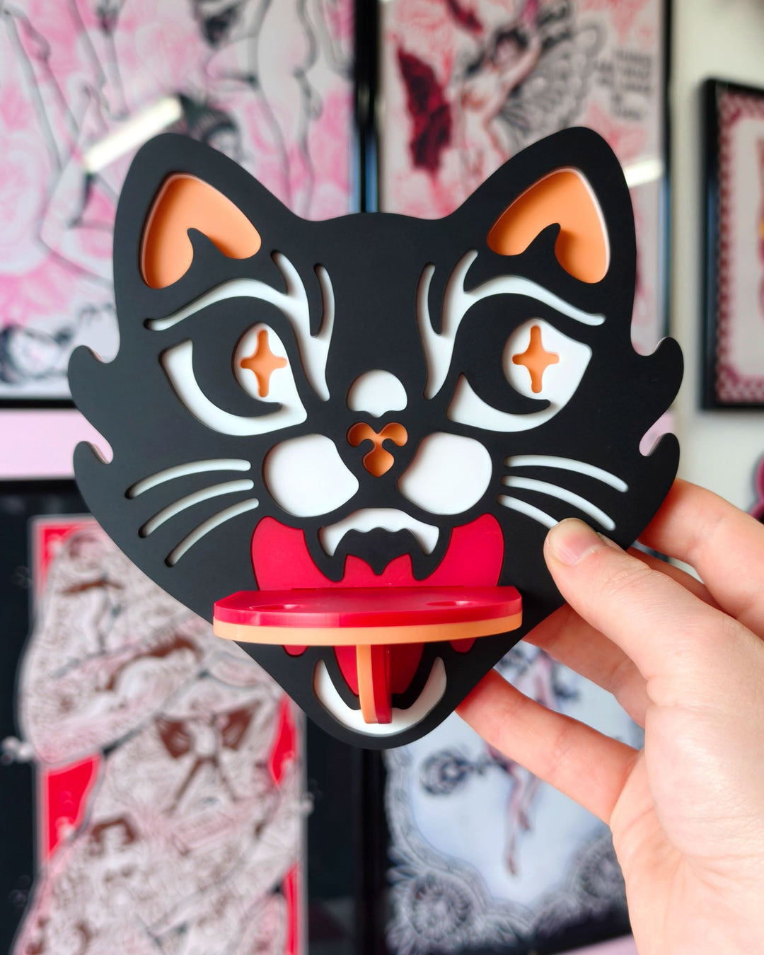 Lucky Cat Shelf - Ella Mobbs