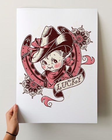 Lucky Kewpie Print - Ella Mobbs