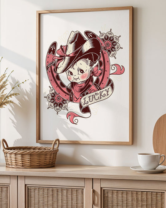 Lucky Kewpie Print - Ella Mobbs