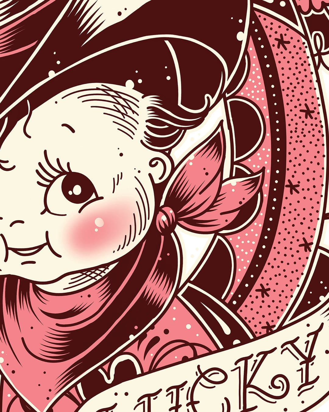 Lucky Kewpie Print - Ella Mobbs