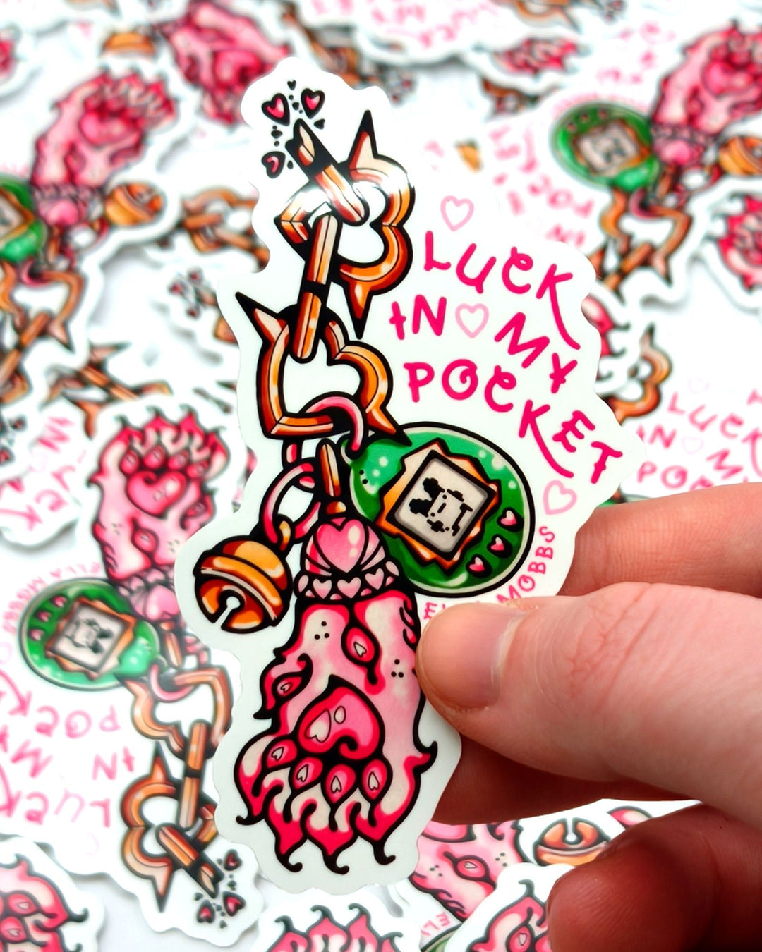 Lucky Paw Sticker - Ella Mobbs