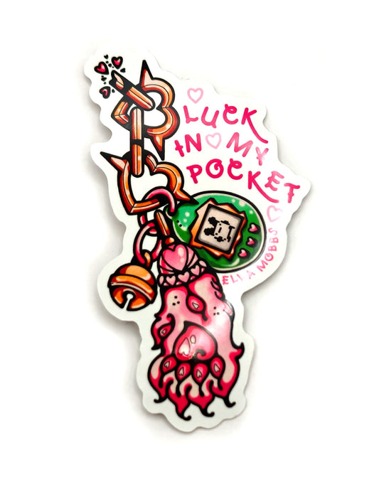 Lucky Paw Sticker - Ella Mobbs