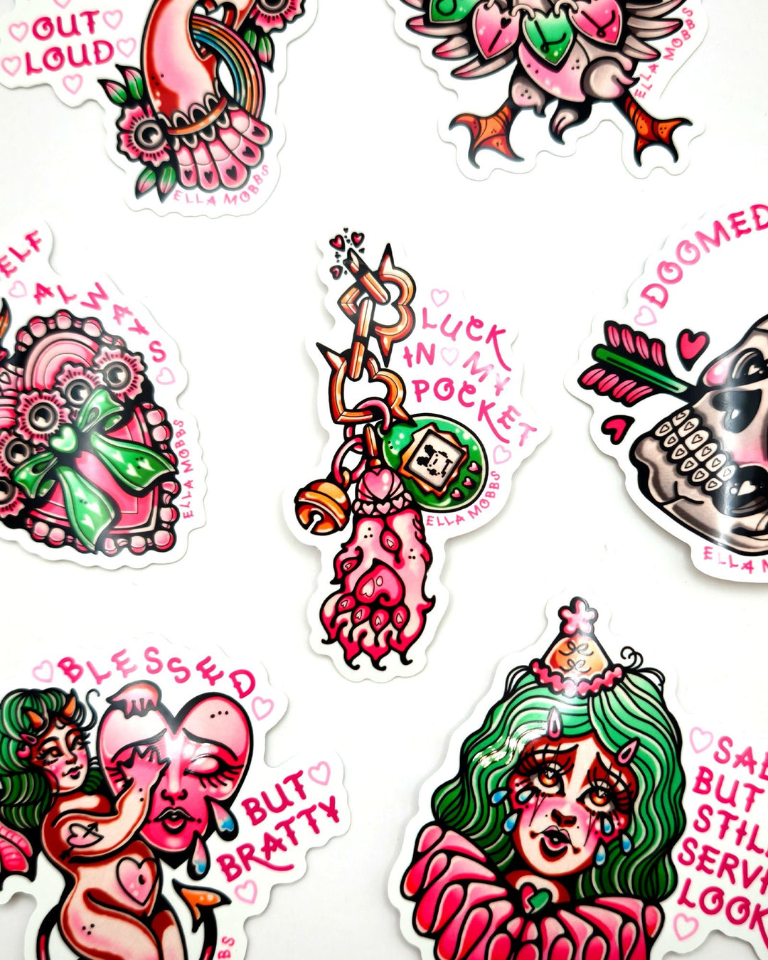 Lucky Paw Sticker - Ella Mobbs