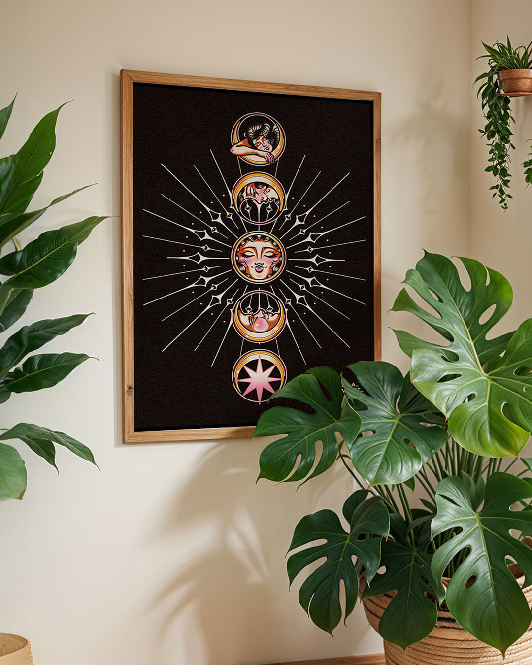 Lunar Moon Phases Print