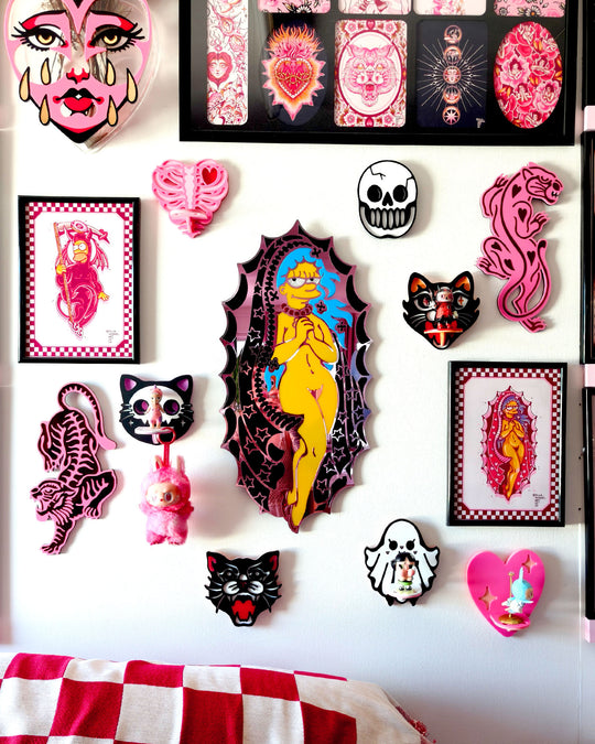 Marge Wall Hanging (Pink/Seconds)