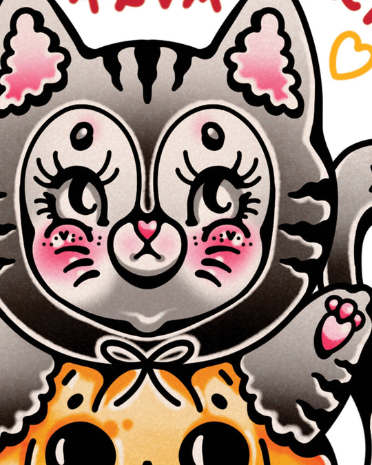 Meow - Lloween 4Eva Print - Ella Mobbs