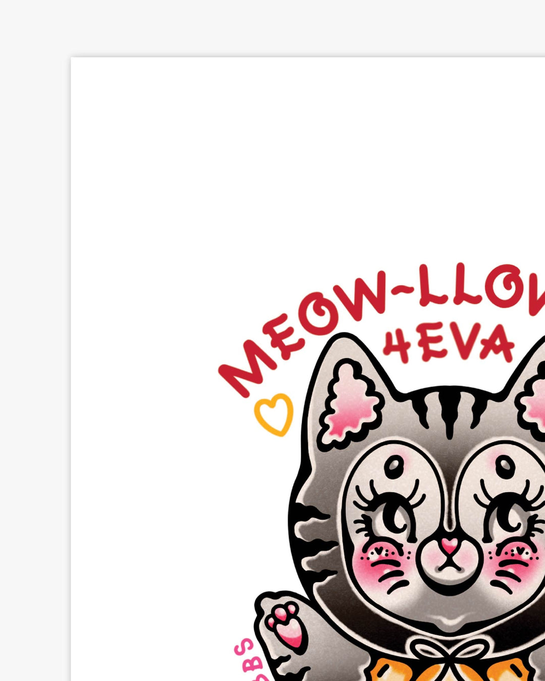 Meow - Lloween 4Eva Print - Ella Mobbs