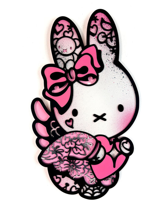 Miffy Angel 35cm/13.8" (Painted Pink 