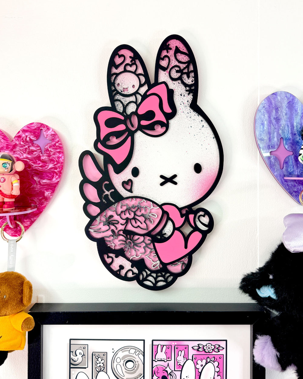 Miffy Angel 35cm/13.8" (Painted Pink #2)