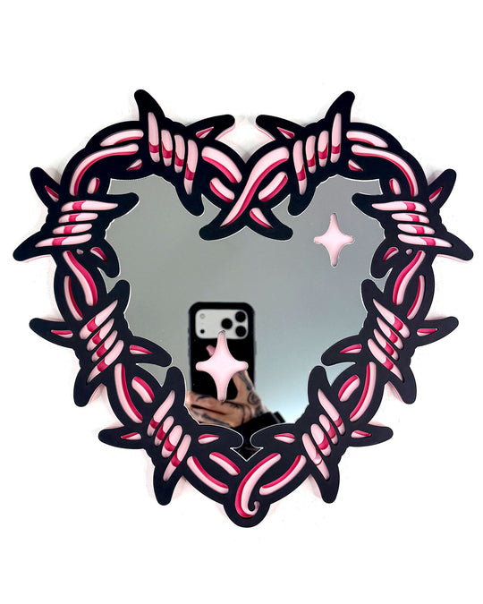 Barbed Heart 30cm/11.8" (Pink)