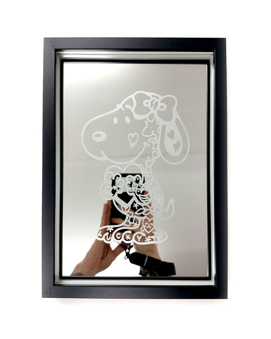 Snoopy Engraved Mirror