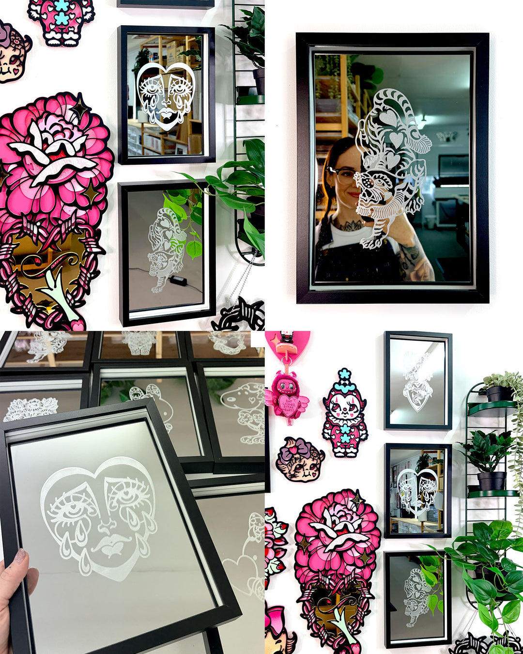Snoopy Engraved Mirror