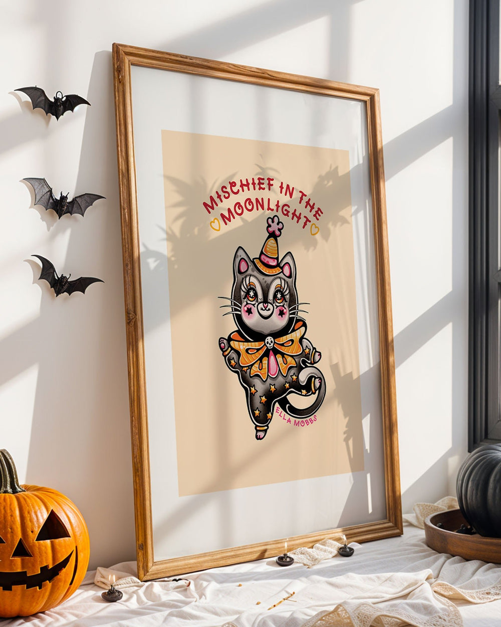 Mischief Cat Print - Ella Mobbs