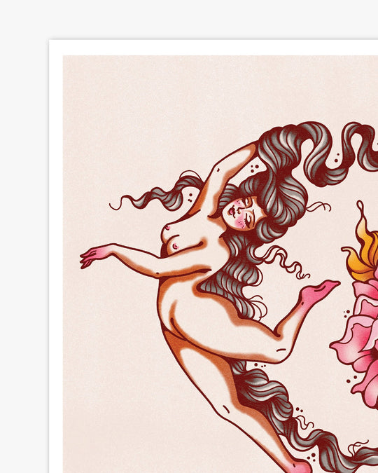 Moon Lady Print - Ella Mobbs