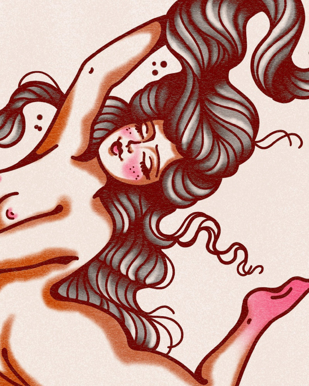 Moon Lady Print - Ella Mobbs